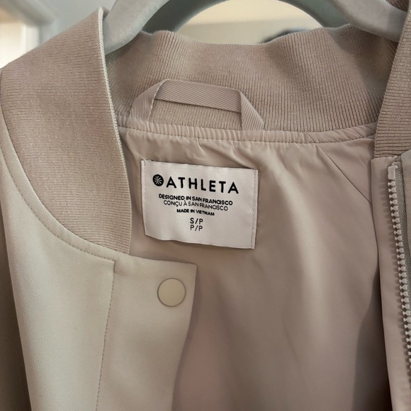 Athleta Endless Bomber Jacket in Khaki - Picture 2 of 11